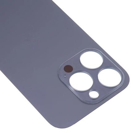 Replacement Glass Back for iPhone 14 Pro Everyday Use - gray replacement rear glass with camera lens cutouts