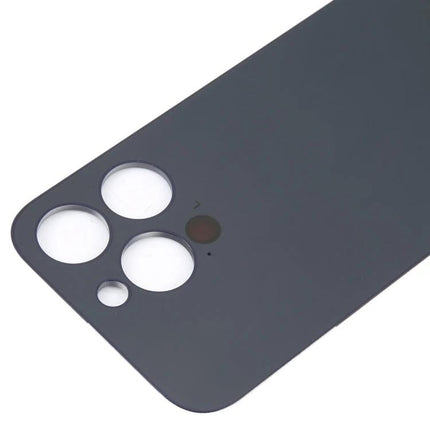 Replacement Glass Back for iPhone 14 Pro Everyday Use - matte black rear panel with camera lens cutouts for quick swap
