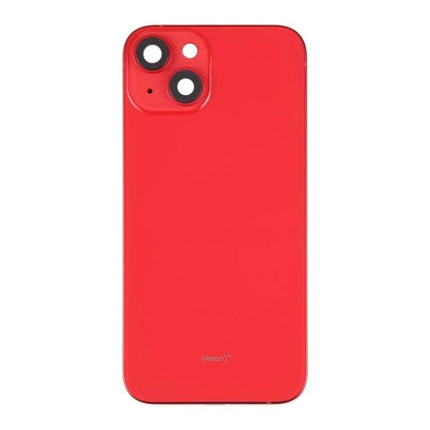 Replacement Back Cover for iPhone 14 Daily Protection and Repair - red replacement back cover with middle frame and side keys for iPhone 14