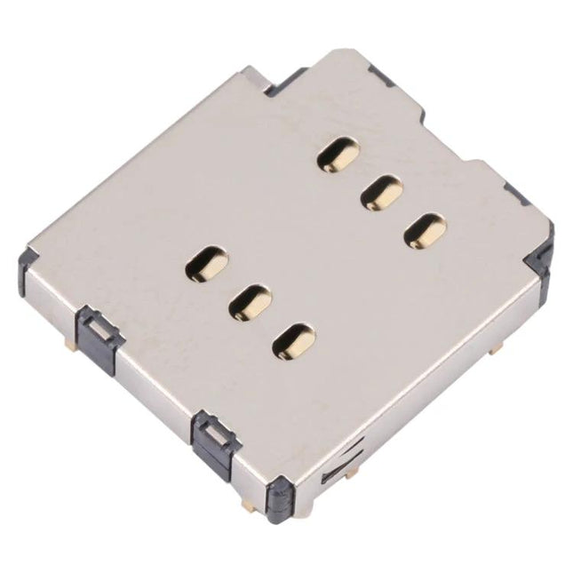 SIM Card Reader for Everyday iPhone Daily Use replacement double SIM socket board for iPhone 14 Pro Max, compact metal SIM tray connector