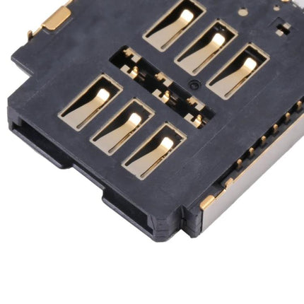 SIM Card Reader for Everyday iPhone Daily Use replacement double SIM socket board for iPhone 14 Pro Max showing gold contacts and slots