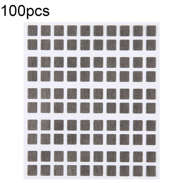 Essential Screen Welding Stickers for iPhone 14 Daily Repairs - sheet of 100 small square adhesive welding pads for LCD screen replacement