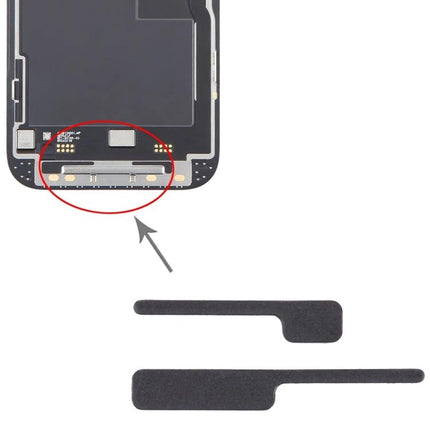 Essential Foam Pads for iPhone 14 Pro Home Repairs replacing LCD bracket foam to secure loose screen and protect internal components