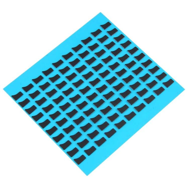 Adhesive Stickers for Everyday iPhone Screen Repairs at Home — sheet of black adhesive tabs for iPhone 14 Pro/14 Pro Max LCD flex cable repairs