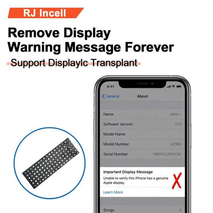 Ruiju Replacement Screen for Everyday iPhone Maintenance Needs - pre-assembled LCD restores touch and removes display warning