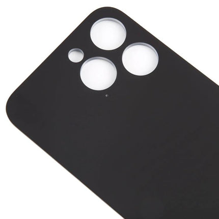 Keep Your iPhone 15 Pro Max Safe with Replacement Back Cover – black replacement back panel showing triple camera and flash cutouts for iPhone 15 Pro Max