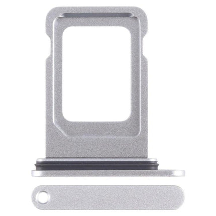 Practical Replacement SIM Card Tray for iPhone 15 in Everyday Use - silver spare tray and ejector for quick SIM swap