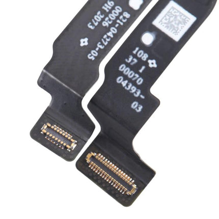 Essential replacement for iPhone's front camera in daily use - close-up of replacement front camera flex cable connector