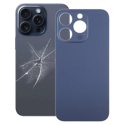 Keep Your iPhone 15 Pro Functional for Daily Tasks - replacement glass back cover shown next to cracked iPhone 15 Pro back