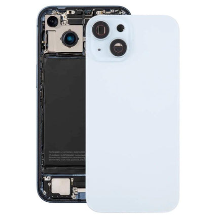 Sturdy Back Cover for Daily iPhone Protection and Handling showing replacement iPhone 15 back housing with MagSafe and protective camera lens cover