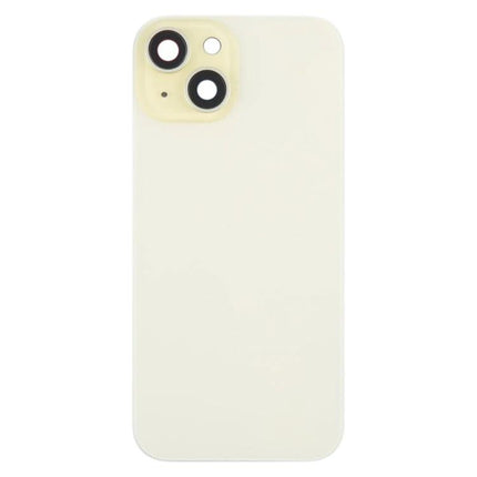 Sturdy Back Cover for Daily iPhone Protection and Handling beige replacement back housing with camera lens cover and MagSafe magnet