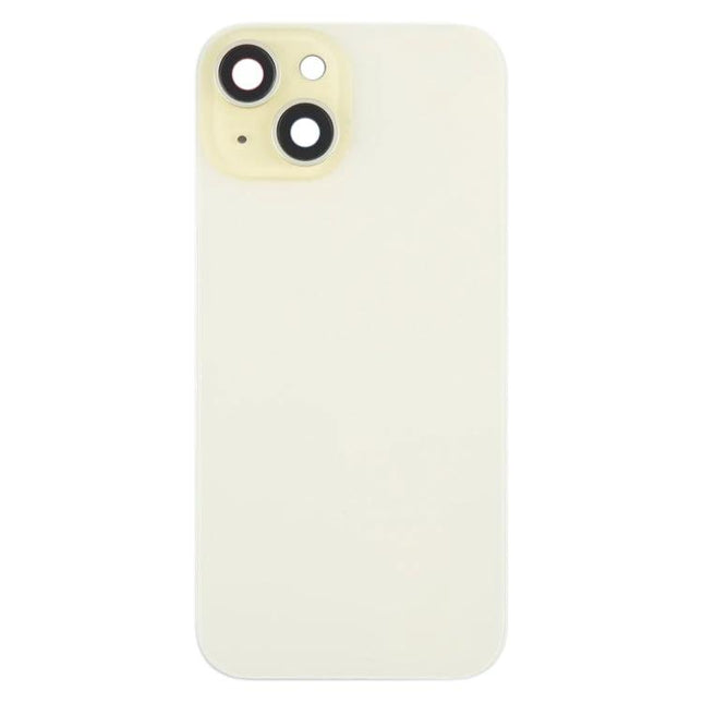 Sturdy Back Cover for Daily iPhone Protection and Handling beige replacement back housing with camera lens cover and MagSafe magnet