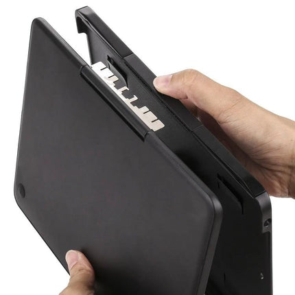 Portable Detachable Wireless Keyboard Case for iPad 9.7 Inch Models - Black detachable Bluetooth keyboard with flip stand and protective cover