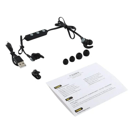 BT-KDK61 CVC6.0 Noise Reduction Stereo Magnetic Wireless Sports Bluetooth Earphone, Support Wire-control