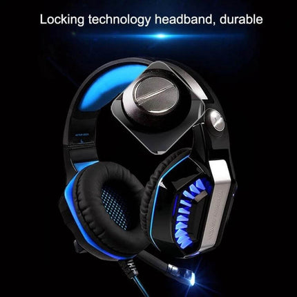 Over Ear Gaming Headphones for Calls and Everyday Use with 50mm neodymium drivers, noise isolation, soft leather earmuffs