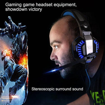 Over Ear Gaming Headphones for Calls and Everyday Use with 50mm drivers, noise isolation, soft leather earmuffs