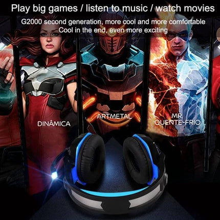 Over Ear Gaming Headphones for Calls and Everyday Use with 50mm drivers, mic, leather earmuffs, PS4 and smartphone compatible