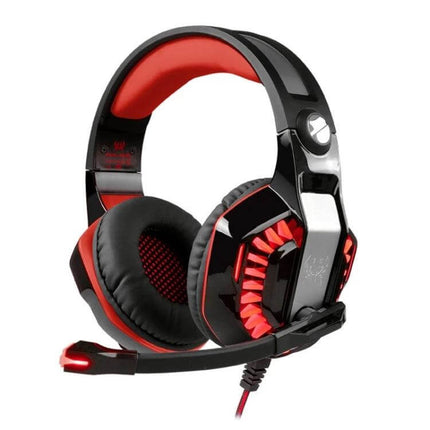 Over Ear Gaming Headphones for Calls and Everyday Use with 50mm drivers, noise isolation, leather earmuffs, mic