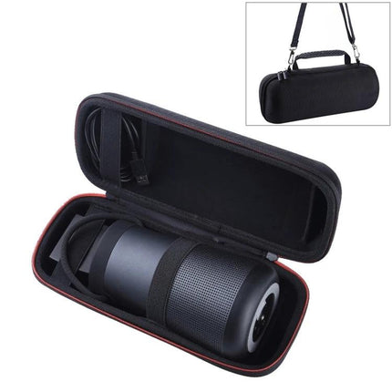 Water Resistant Carry Case For Portable Bluetooth Speakers Compact protecting BOSE SoundLink Revolve with shoulder strap, zippered travel case