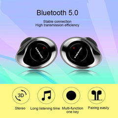 SARDiNE F8 Wireless Bluetooth Earbuds with Compact Charging Case