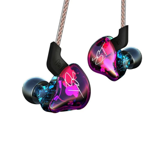 KZ Earphones With Secure Fit For Commuting And Jogging — hybrid drivers, snug silicone eartips for commuting and jogging