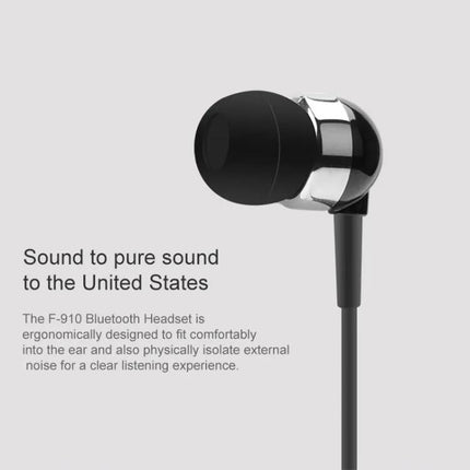 Fineblue F910 CSR4.1 Retractable Cable Caller Vibration Reminder Anti-theft Bluetooth Headset | Syndmart
