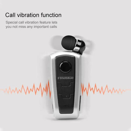 Fineblue F910 CSR4.1 Retractable Cable Caller Vibration Reminder Anti-theft Bluetooth Headset | Syndmart