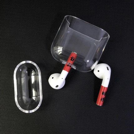 Transparent Protective Case for Apple AirPods in Daily Use - Clear PC Case Showing AirPods Inside