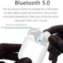 i9 Touch Wireless Sport Bluetooth 5.0 TWS Earbuds with Charging Case