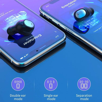 Q2 Wireless Sports Earbuds With Secure Fit For Commuting compact Bluetooth 5.0 TWS earbuds on smartphones