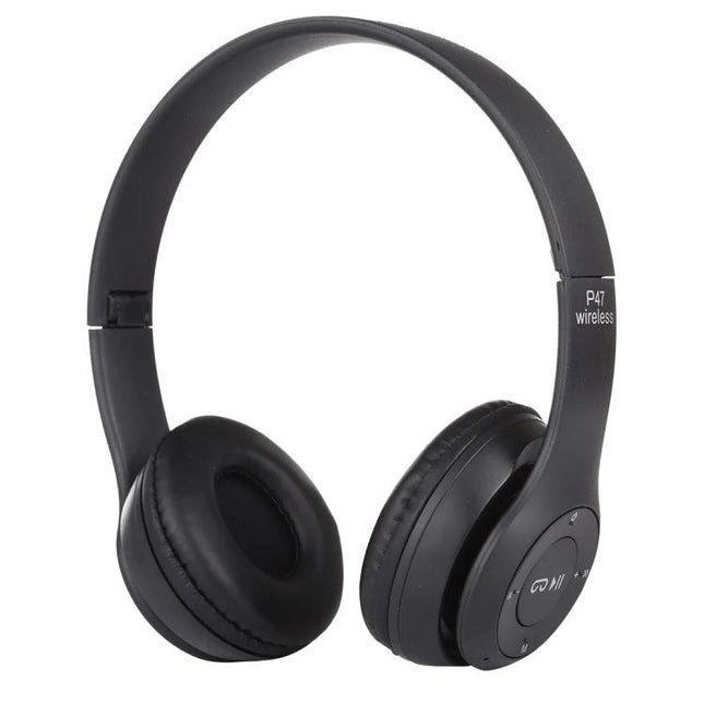 Foldable Wireless Bluetooth Headphones With 3.5mm Jack compact P47 headset Bluetooth 5.0 FM MP3 microSD travel commuting