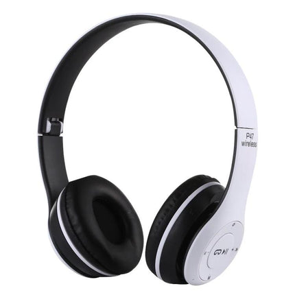 Foldable Wireless Bluetooth Headphones With 3.5mm Jack P47 foldable headset Bluetooth 5.0 FM MP3 commuting