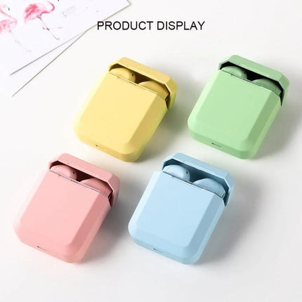 InPods 2 TWS V5.0 Wireless Bluetooth HiFi Headset with Charging Case, Support Auto Pairing & Touch Control pastel color charging case set