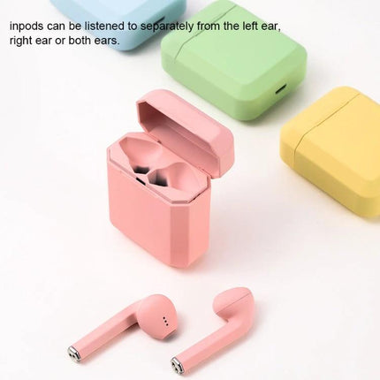 Alt Tag: InPods True Wireless Earbuds With Charging Case For Daily pink earbuds and pastel charging cases for commuting and workouts
