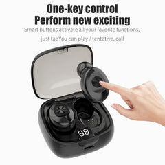 XG-8 Bluetooth Earbuds with Touch Control and Magnetic Charging Case – LED Power Display