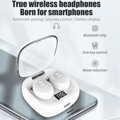 XG-8 Bluetooth Earbuds with Touch Control and Magnetic Charging Case – LED Power Display