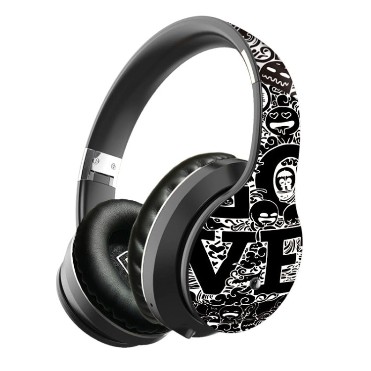 B1 Graffiti Pattern Wireless Bluetooth V5.0 Headset for Music 