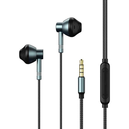 Remax Wired In Ear Earphones With Inline Mic For Commuting metal-housed earbuds with inline remote and 3.5mm jack