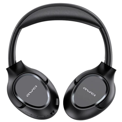 Awei Wireless Folding Headset For Calls And Commuting Use black Bluetooth 5.0 foldable headset for clear calls and commuting