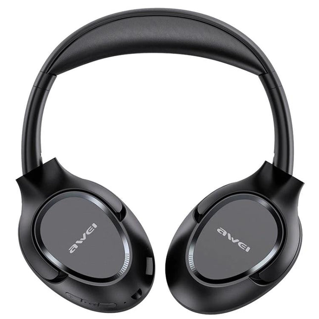 Awei Wireless Folding Headset For Calls And Commuting Use black Bluetooth 5.0 foldable headset for clear calls and commuting