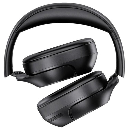 Awei Wireless Folding Headset For Calls And Commuting Use black Bluetooth 5.0 folding over-ear headset with compact design