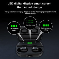 S11 TWS Bluetooth Earbuds with Magnetic Charging Case and LED Power Display