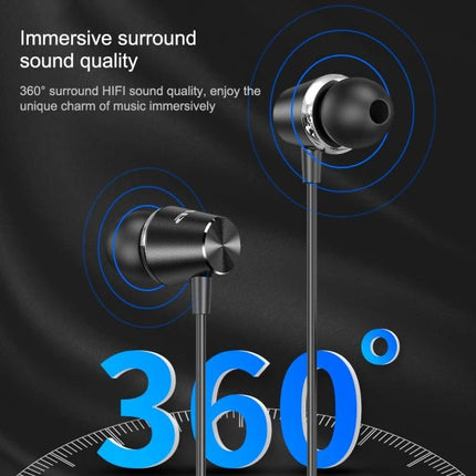 Awei Compact In Ear Headphones For Commuting And Calls black wired earbuds with 10mm drivers for clear calls