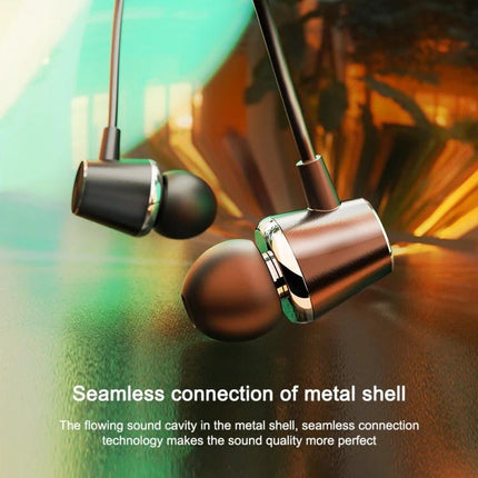 Awei Compact In Ear Headphones For Commuting And Calls sleek metal-shell earbuds with secure in-ear seal for clear calls