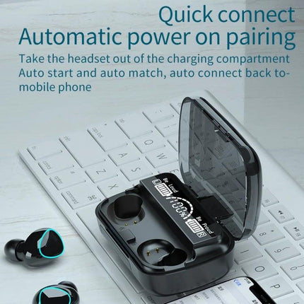 Wireless Earbuds With Charging Case For Commuting And Calls M10 Bluetooth 5.1 TWS with digital battery display and touch controls