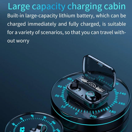 Wireless Earbuds With Charging Case For Commuting And Calls M10 TWS with digital three-screen battery display and compact charging box