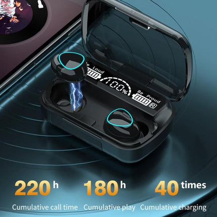 Wireless Earbuds With Charging Case For Commuting And Calls M10 Bluetooth 5.1 TWS with digital battery display