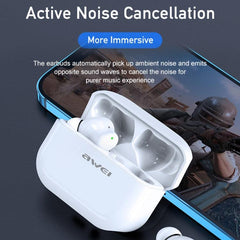 Awei TA1 Bluetooth 5.0 True Wireless Sports Earbuds with Active Noise Cancellation and IPX4 Water Resistance