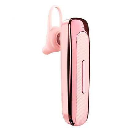 Single Ear Bluetooth Headset With Ear Hook For Commuting pink unilateral ear‑mounted Bluetooth earpiece for calls