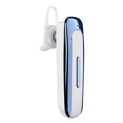Single Ear Bluetooth Headset With Ear Hook For Commuting white blue ear‑hook Bluetooth e1 noise reduction design